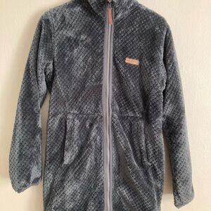 Columbia Long Gray Fleece Jacket